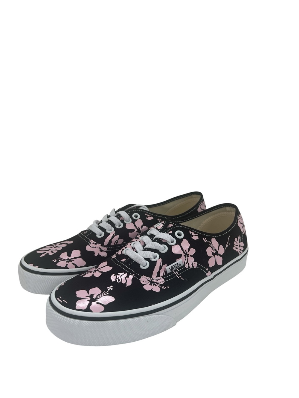 Vans Authentic Archive Black Pink Floral Sneakers Women 9.5 Men 8 - Picture 2 of 9